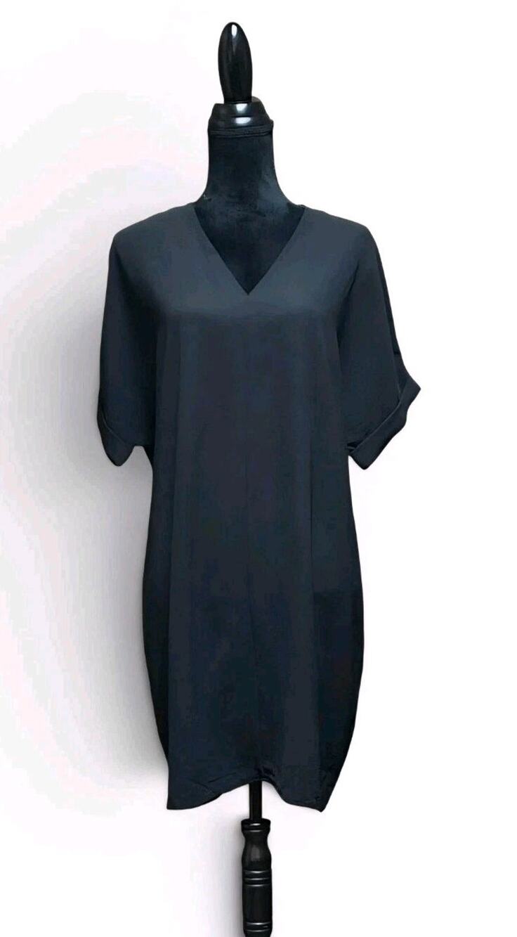 Dino Tabucci New Women's Short-Sleeve Black Size XL/12 Cruise, Resort Wear Dress